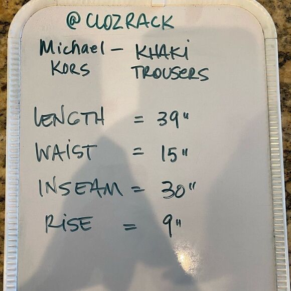 Michael Kors 6 Khaki Casual Workwear Cotton Trousers Tapered Pants - Picture 8 of 9